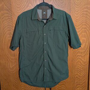 REI traveling button-up shirt - men's medium
